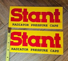2 Stant Radiator Caps 1992 Winston Cup Racing Original decal sticker 7 3/4″