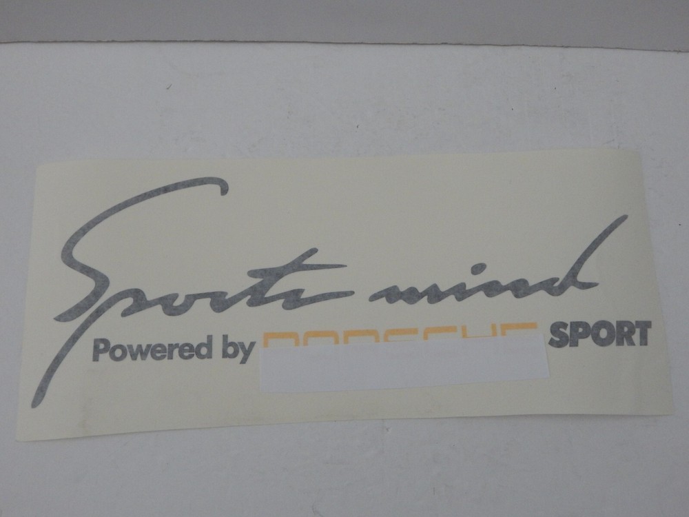 Universal 17″ Sport Mind Sticker Decal Set for Pors Hood Door 2PC Blk/Yellow New