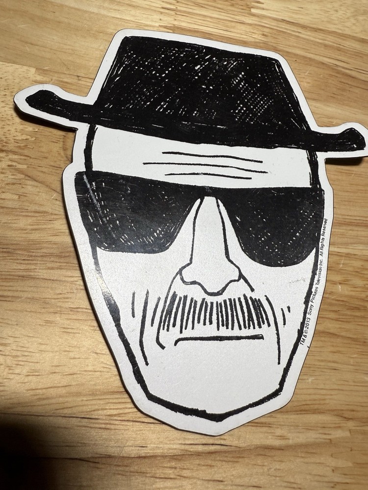 Breaking Bad Walter White Drawing MAGNET – Water Resistant Car Fridge 5” Sz 2013