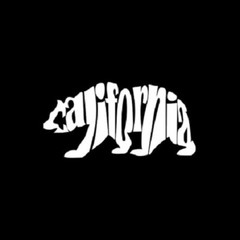 CALIFORNIA BEAR LETTERING Vinyl Decal Sticker – Car Truck Window animal laptop