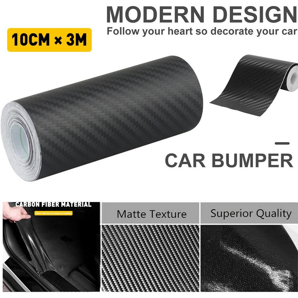 Car Door Protector Scuff Sill Stick Cover Antiscratch Carbon Fiber Sticker 10CM