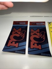 LOT OF 2 LIVE VALVE INTERNAL BYPASS FOX RACING SHOCKS SHOX DECALS STICKERS