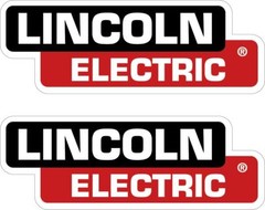 LINCOLN (2) ELECTRIC DECALS 3X8.5 REPLACEMENT WELDER STICKERS p67 Free Tracking