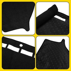 Black Dash Cover Mat for 2006-13 Chevrolet Impala Dashboard Pad Protection 1-5X
