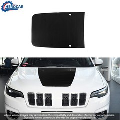 for 2014-24 Jeep Cherokee Black Front Engine Hood Panel Decal Trim Sticker Decor