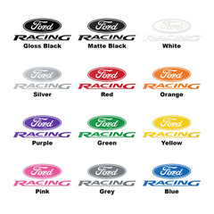 Ford Racing Motorsports Vinyl Decal Waterproof Outdoor Car Truck Window Boat