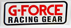 G Force Racing Gear Decal Stickers Contingency Size Sticker 9″ Long