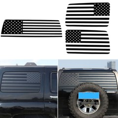 American USA Flag Decal Side Rear Window For Hummer H3 2006-2010 Vinyl Sticker