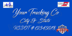 ORACAL 651 CUSTOM DOOR VINYL DECALS SET OF 2 FOR COMMERCIAL TRUCK