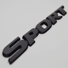 2x Matte Black Metal Performance Emblems for Universal Car Customization