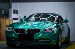 ESSMO PET Super Gloss Metallic Emerald Green Vehicle Vinyl Wrap Decal Like Paint