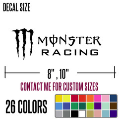 M0NST3R RACING – Off Road ATV Racing Decal Sticker Dirt Bike Motocross Car