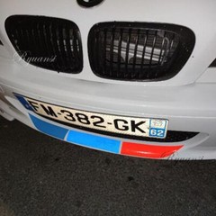 3PCS Tri-Color Stripe Sticker M-Colored Decal for BMW Bumper Trunk M Performance
