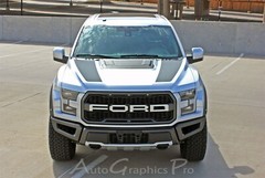 Ford Raptor Hood Decals VELOCITOR HOOD Stripes Vinyl Graphics Kit 2018 2019 2020