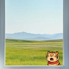 Surprised Animal Stickers Vinyl Waterproof Personalized for Window Laptop Wall