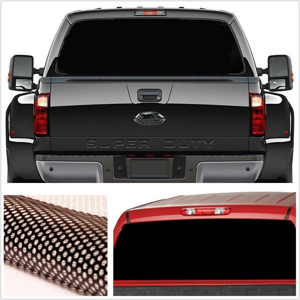 22″x65″ Universal Truck Pickup Rear Window Perforated Decal Tint Graphic Sticker