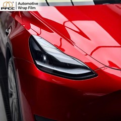 5ft x 50ft PET Car Wrap Vinyl Hybrid Red Air Release Bubble Free Full Roll Film