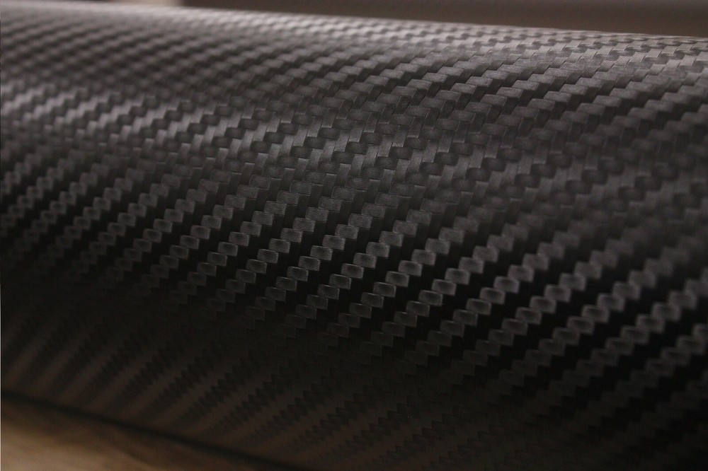 Matte Flat Carbon Fiber CF Black Texture Vinyl Car Wrap Sticker Decal Film Sheet