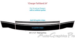 For 2024-2026 Dodge Charger Trunk Stripes Decals R/T Vinyl Graphics TAILBAND 24