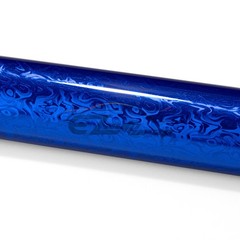 PET Damascus Steel Forged Gloss Royal Blue Car Vinyl Wrap Decal Sticker Film