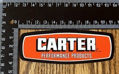 6 Carter Performance Products Decal Sticker Auto Vehicle Parts 152-809 New NOS