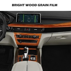Wood Grain Film Stickers Decals Wrap PVC 10x100cm Auto Body Decor DIY