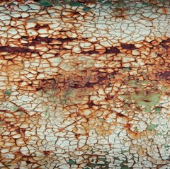 2-58″x360″ (720″ total) Rust Patina White Brown Green Grunge Boat Vehicle Wrap