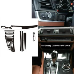 5D Carbon Fiber Car Trim Decal Inner For BMW 5 Series F10 2011-17 528i 535i 550i