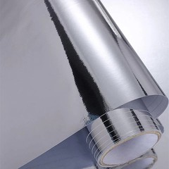 12”X60”Chrome Mirror Silver Vinyl Wrap Sticker Decal Film Sheet,Self-Adhesive