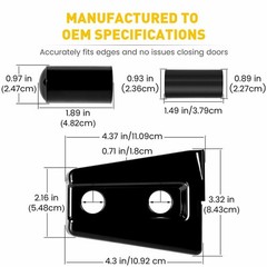 1/2Set Exterior Door Hood Cover Hinge Hinge Trim For Jeep Wrangler JK JKU 2007-2