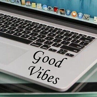 8 Sizes GOOD VIBES STICKER DECAL Car Window MacBook Tablet Laptop Bottle GIFT