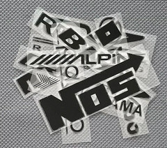 10pcs Car Door Stickers Motorcycle Racing Decoration Car kit Sponsor Decals Set
