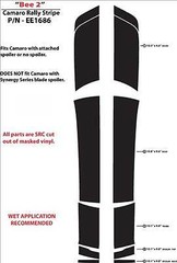 2010-2013 Camaro Rally Racing TRANSFORMERS 3 BEE Stripes 3M Cast Vinyl Graphics