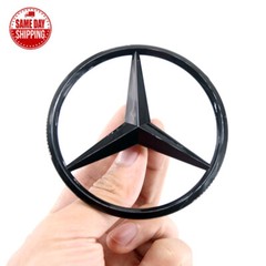 For Mercedes Benz W166 GLE ML Gloss Black Rear Star Badge Trunk Emblem 2015-2019