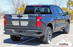 2019-2024 Chevy Silverado Hood Stripes BOW RALLY Racing Decals Vinyl Graphic Kit