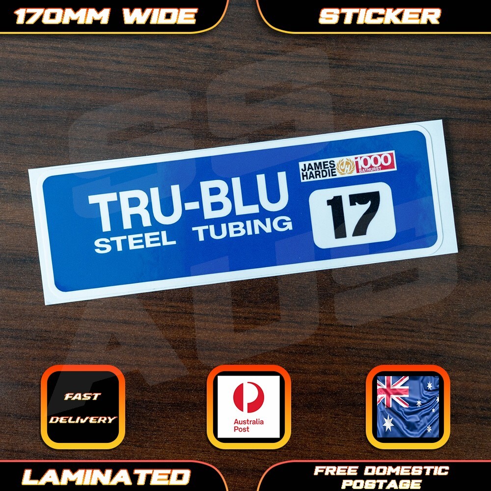 DJR Tru-Blu Dick Johnson Racing Style Retro Sticker Decal Bathurst V8 Falcon