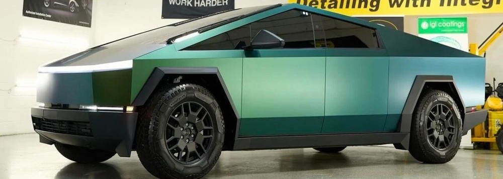 Matte Spring Green For Cybertruck PreCut Paint Protection PPF Vinyl Wrap Color