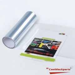 Transparent Lens Vinyl Protection Film 12”x78” Fit For Headlight Taillamp