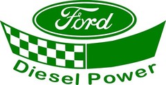 Ford Diesel Power Decal 8″in w x 4.1″in h in your choice of Color