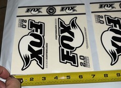 FOX RACING SHOCKS SHOX SUSPENSION 2.0 PERFORMANCE SERIES GENUINE DECALS STICKER