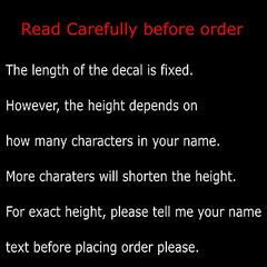 PERSONALIZED/CUSTOMIZED/FREE TEXT Vinyl Decal Fits Batman Bat Mobile Craft FT002