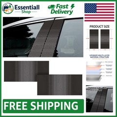 Universal Fit Carbon Fiber B-Pillar Decals – 2 Waterproof Stickers for All Cars