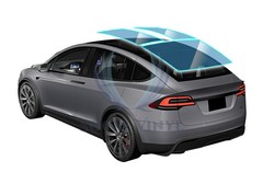TPU Essmo Security Light Blue Glass Car Sunroof VLT70% UV99% Windshield Sunshade