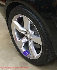 6x Wheel Rim Stripes Hash Marks Charger Challenger Racing Redline Decal Sticker