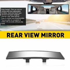 1/2Set Universal Interior 240MM Car Rear View Wide Angle Convex Clear Rearview M