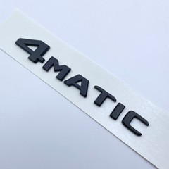 New Black 4Matic Rear Trunk Emblem Tailgate Lid Badge For Mercedes Sticker