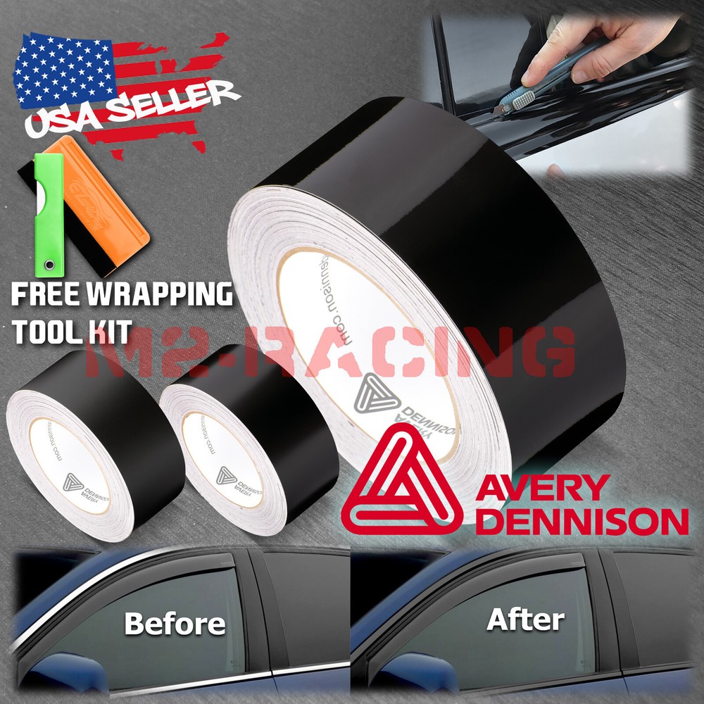 Avery Dennison Gloss / Matte / Satin Black Out Vinyl Wrap Chrome Delete Trim