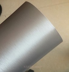 50FT X 5FT Full Car Wrap Silver Metal Brushed Steel Vinyl Satin Matte Sticker US