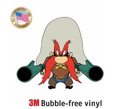 YOSEMITE SAM KIDS DECAL 3M STICKER MADE IN USA WINDOW CAR BIKE LAPTOP