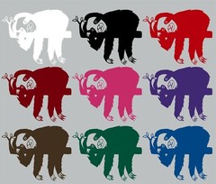 Sloth Slow Animal Farm Pet Zoo Car Truck Window Vinyl Decal Sticker